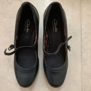 New Clarks Black Bendables Mary Jane Flats